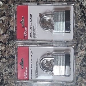 Hyper Tough Laminated Steel Padlock lot of 2 new in package Ht2-44001